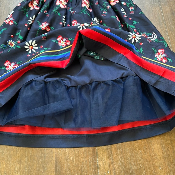 New with tag Size 8 Janie and Jack satin lined navy blue sleeveless dress tulle - Picture 5 of 7